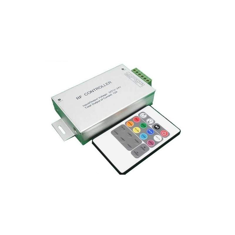 CONTROLADOR RGB CON MANDO DE RF 20 TECLAS 12 / 24v