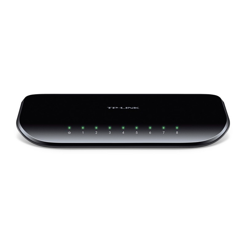Switch 8 puertos (10/100/1000) Negro TP-LINK. Mod. TL-SG1008D