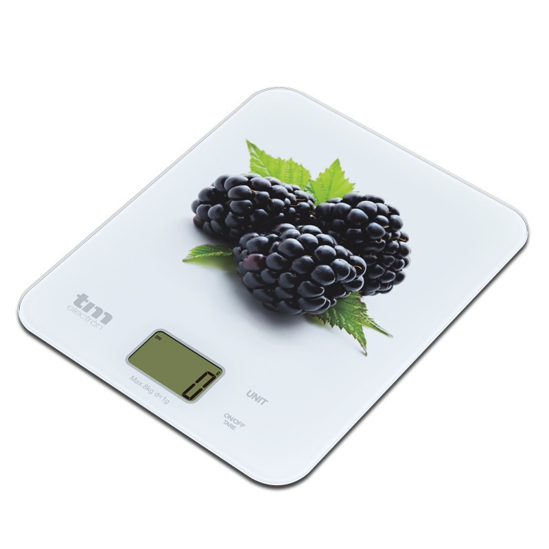 Báscula de cocina motivo moras TMelectron