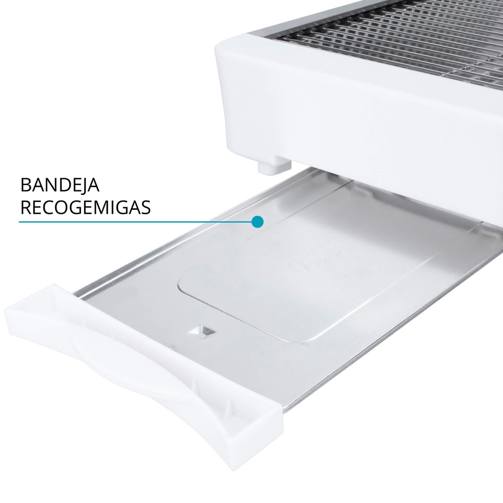Tostador horizontal 600W TM Electron blanco. Mod. TMPTS006WH