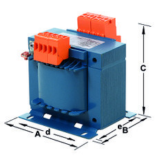 Transformador piscina 100VA IP00 230/12V. Mod. TRA23012100P