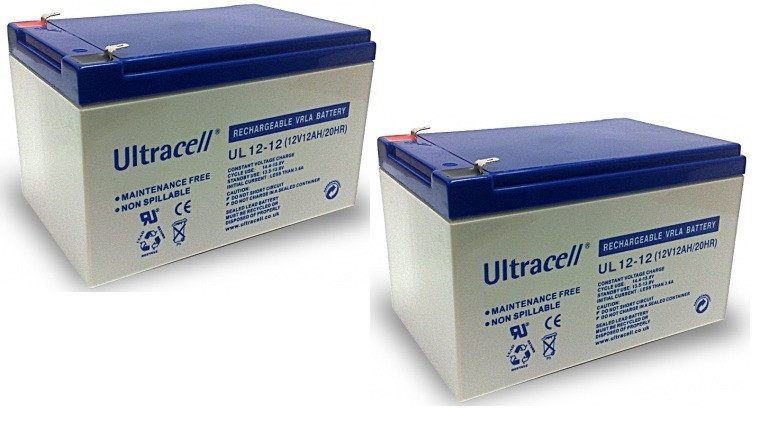 Batería AGM plomo 12V 12Ah Ultracell  UL1212