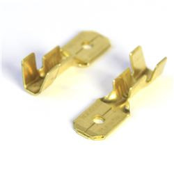 Blíster de 20 terminales faston macho 6.3 mm. Mod. VDR-59