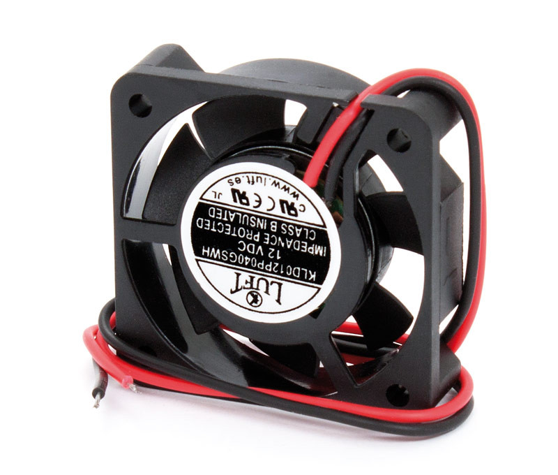 Ventilador cojinete de fricción 12VDC 40x40x10. Mod. VEN001