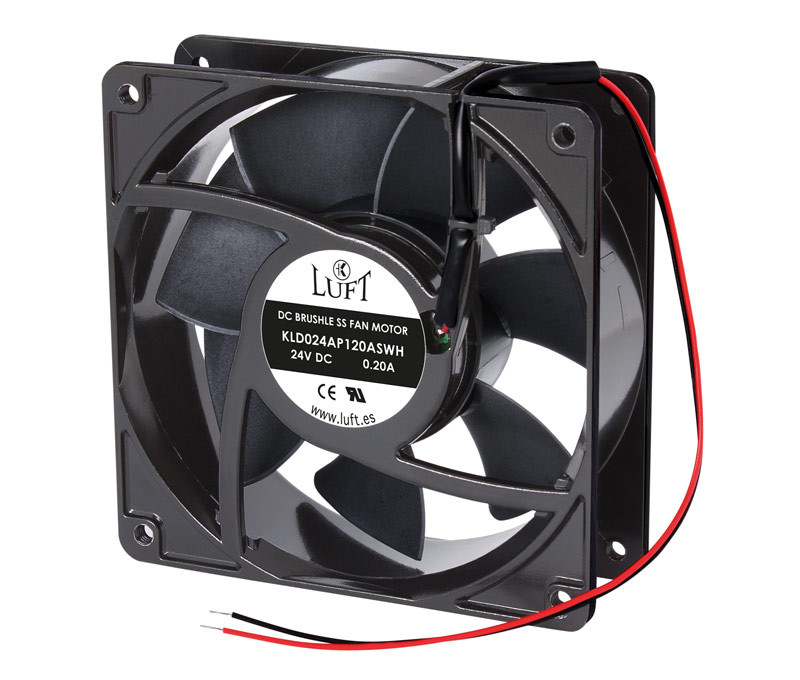 Ventilador cojinete de fricción 24VDC 120x120x38. Mod. VEN056