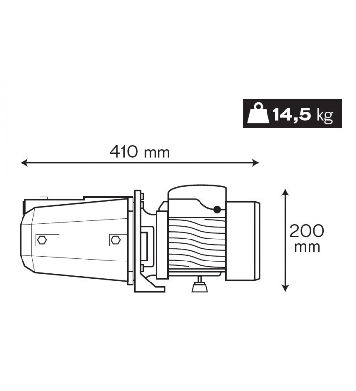 Electrobomba superficie autocebante inox 750W Vito. Mod. VIBAF750A