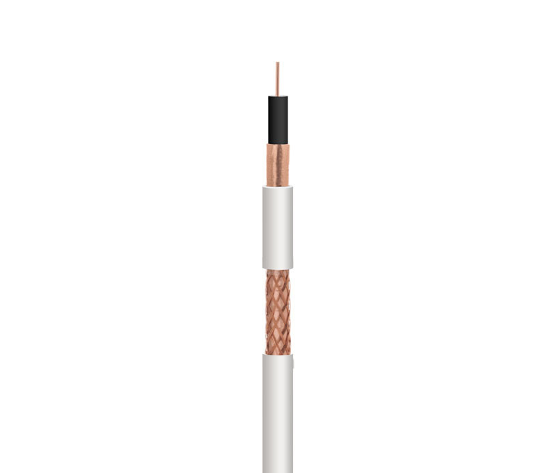 Cable coaxial de antena blanco. Mod. WIR9056