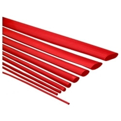 Tubo termorretractil 6.4 mm Rojo 1 metro. Mod. XBPT-6.4RJ