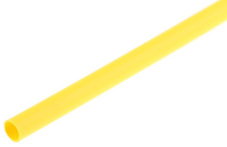 Tubo termorretractil 9.5 mm Amarillo 1 metro. Mod. XBPT-9.5AM