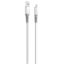 CABLE CARGA RÁPIDA USB A TIPO C SILICONA 2A 1M PLATA XO. Mod. XONB154TCSL