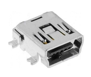 [3645VDR] Base mini USB-A Hembra 5 pin NI5035. Mod. 3645