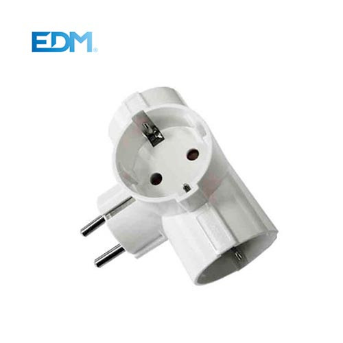 [40068DIM] CLAVIJA TRIPLE SCHUKO T/TL 16A 250V. Mod. 36054