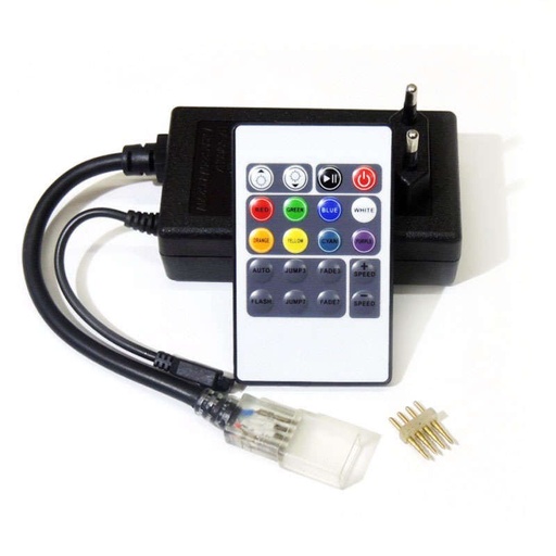 [505045LED] Controlador remoto para tira LED RGB 4 pin c/mando. Mod. 505045