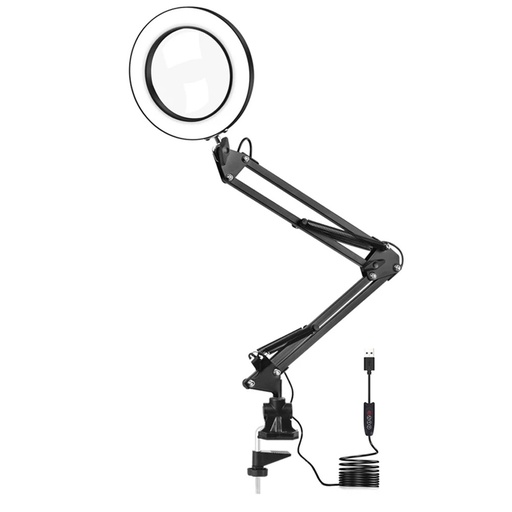 [54410ENU] Lámpara lupa Flexible Mesa Luz LED. Mod. 54410