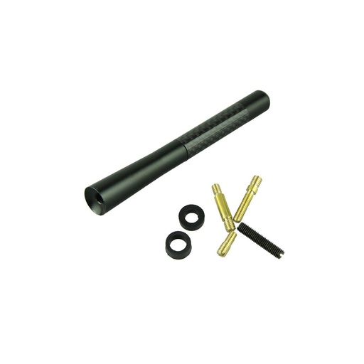 [595686GEN] Antena coche repuesto para Toyota, color negro, AM/FM, enroscable.