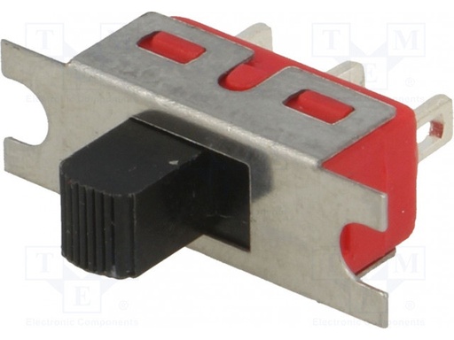 [5MS1S102BM1QE] Interruptor deslizante 2 posiciones SPDT 2A/250VCA 5A/28VCC. Mod. 5MS1S102BM1QE
