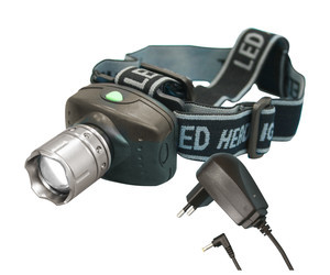 [60382EDH] Linterna LED 3W recargable frontal con zoom.. Mod. 60.382