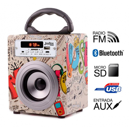 [92383ENU] Torre música reproductor USB guitar Bluethooth JoyBox Pocket. Mod. 92383