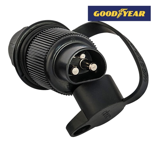 [99559ELK] Conector macho remolque 3 pines goma. Mod. 99559