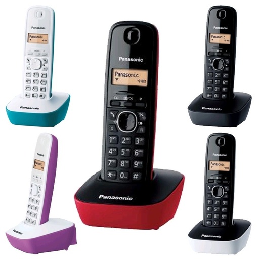 [KXTG1611RDSC] Panasonic KX-TG1611 - Teléfono Inalámbrico de color rojo