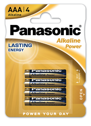 [LR03PNP4] Pila alcalinas Panasonic AAA LR-03 (UNIDAD). Mod. LR03APB/4BP