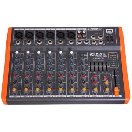 [MX801CAL] MESA DE MEZCLAS DE 8 CANALES EXTRA COMPACTA MX801