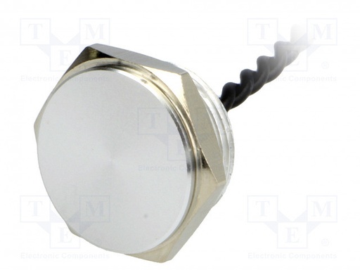 [PS161P10Y01] Pulsador piezoeléctrico OFF-(ON) SPST-NO 0,2A/24VCA IP68. Mod. PS161P10Y01