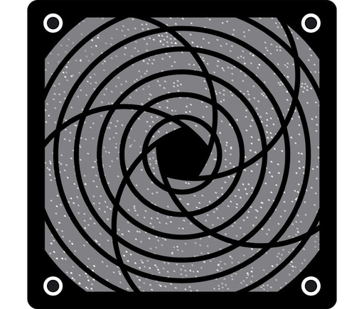 [RJV012] Rejilla para ventiladores con filtro 120X120. Mod. RJV012