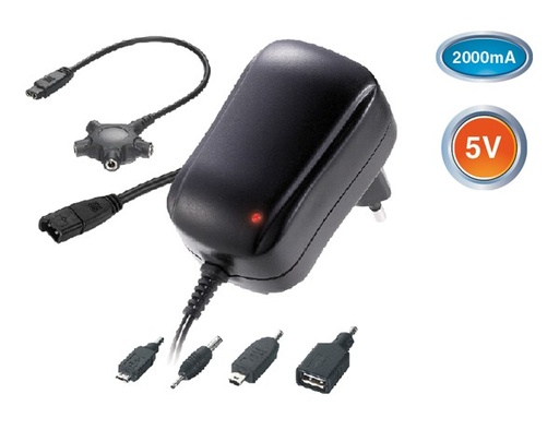 [SLD0073] Adaptador conmutado AC/DC de salida fija. 5V - 2000mA. MINWA