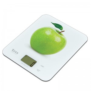 [TMPBS021TMA] Báscula de cocina motivo manzana TMelectron. Mod. TMPBS021