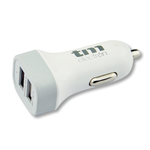 [TMUAD104TMA] Cargador USB coche dual 2.1A. Mod. TMUAD104
