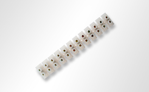 [U00301BSAS] Regleta conexión tipo U blanca 4mm2 3A SASSIN. Mod. ASBJ4