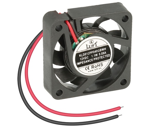 [VEN002ELM] Ventilador con rodamiento de bolas 12VDC 40X40X10. Mod. VEN002