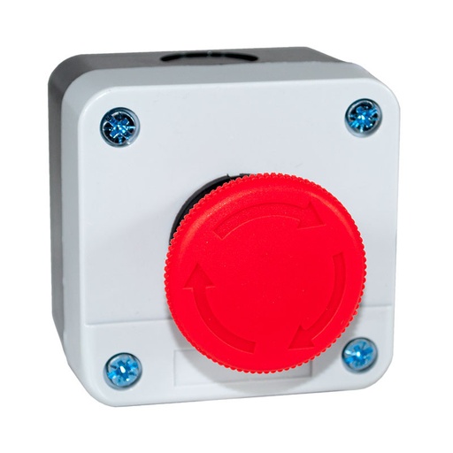 [WE9528DAY] Pulsador tipo seta emergencia con caja NC. Mod. WE-9528