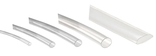 [XBPT2.4TRVDR] Tubo termorretractil 2.4 mm transparente 1 metro. Mod. XBPT-2.4TR